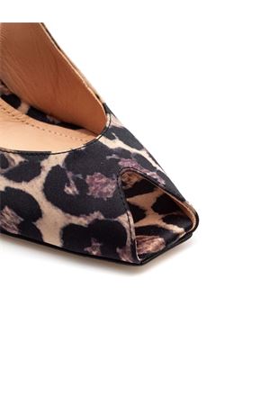 Sandalo slingback in raso leopardato CHANTAL 1962 | 3107LEO